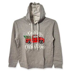 Christmas Hoodie Women's Holiday Sweatshirt Sweater  NWT Top Shirt Tunic Sz S
